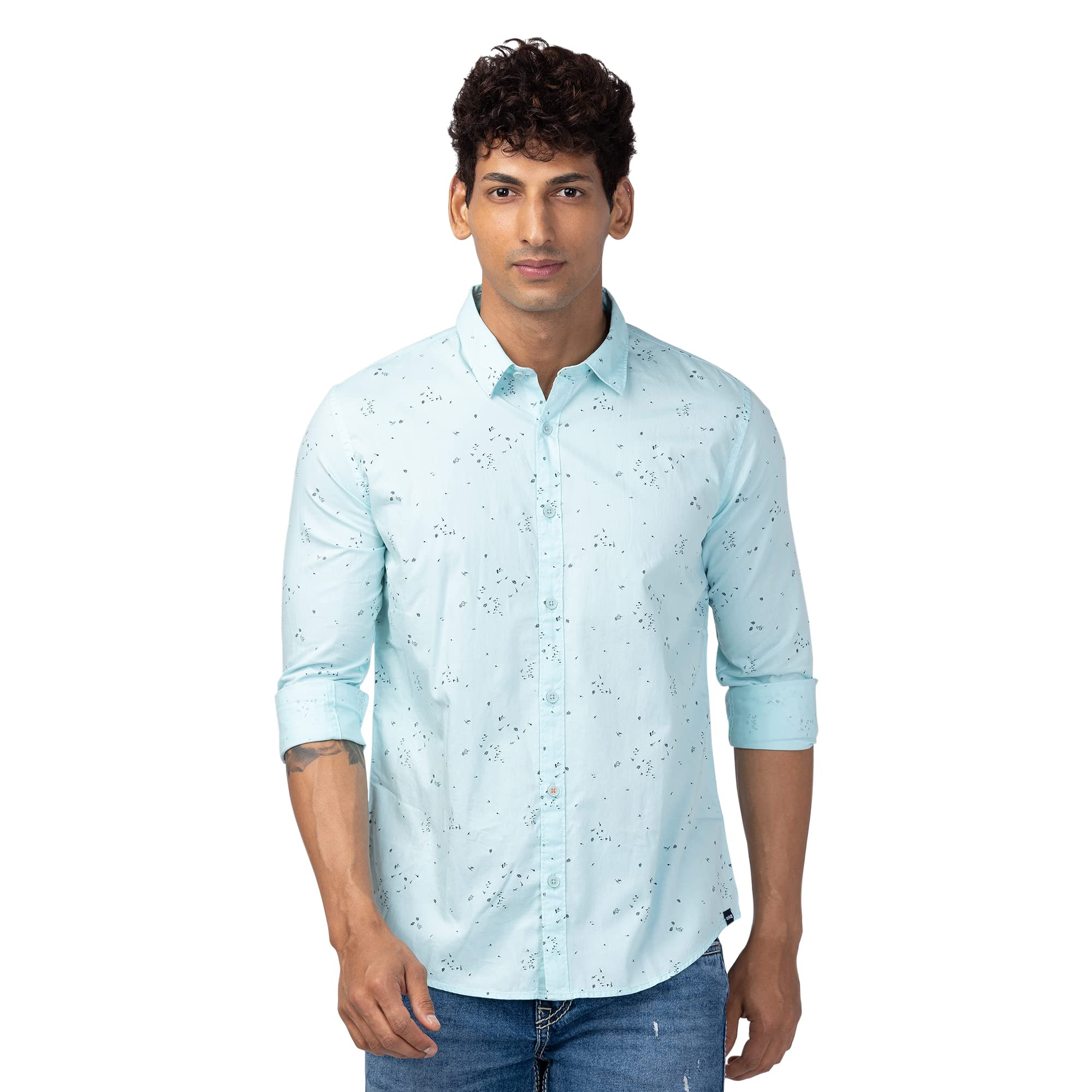 Blue Full Sleeves Shirt for Men-image-35