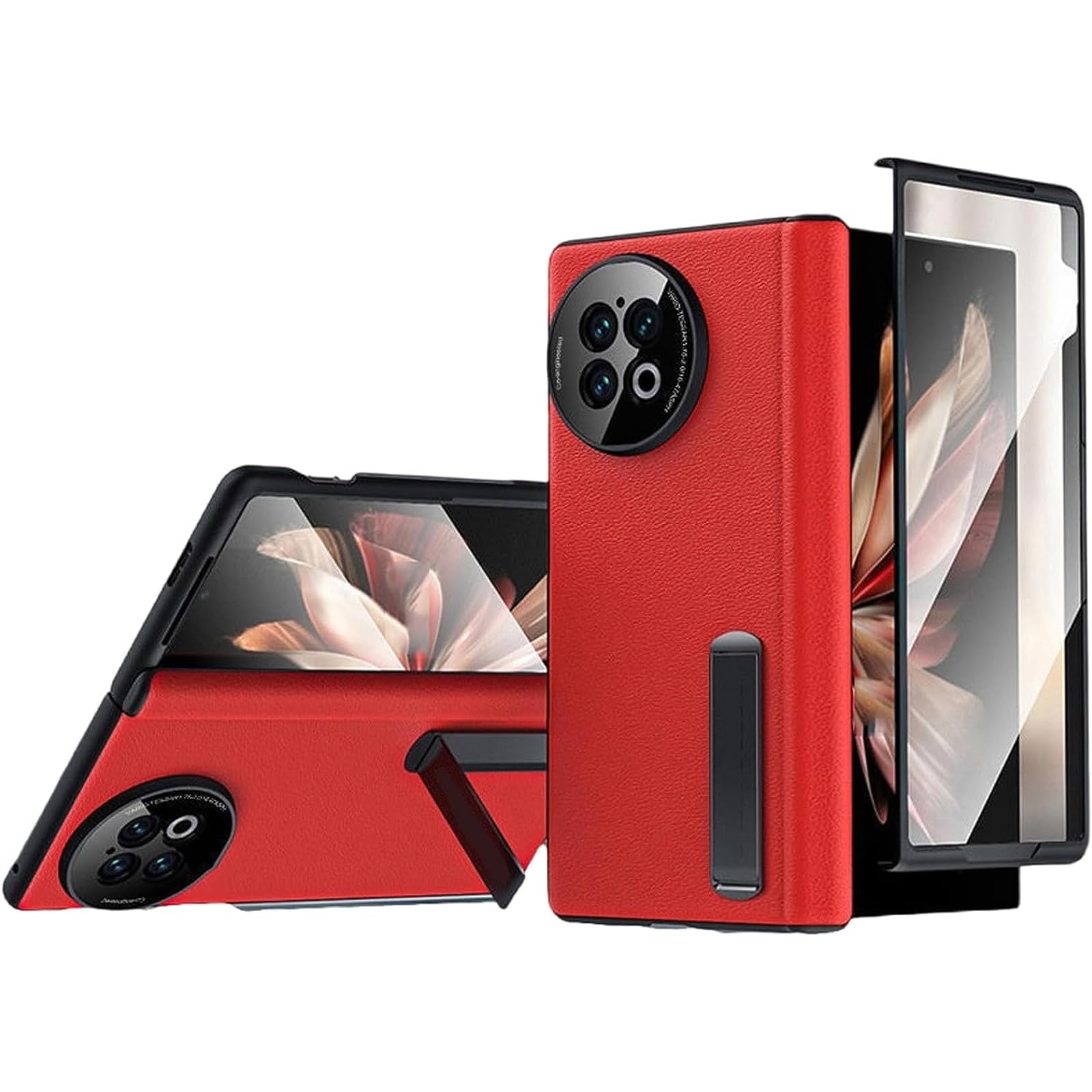 Amazon.com: EKSED Case for Vivo X Fold 2, Flip Folio Real Leather 