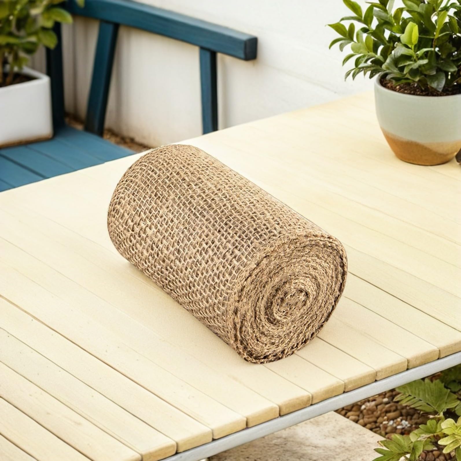 Shelter Protezione Piante in Lino Naturale Avvolgimento in Juta per Alberi e Alberi da Frutto, Protezione Solare e Nutrizionale per Giardinaggio in Autunno