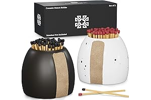 Henro Company Decorative Ceramic Matchstick Holder