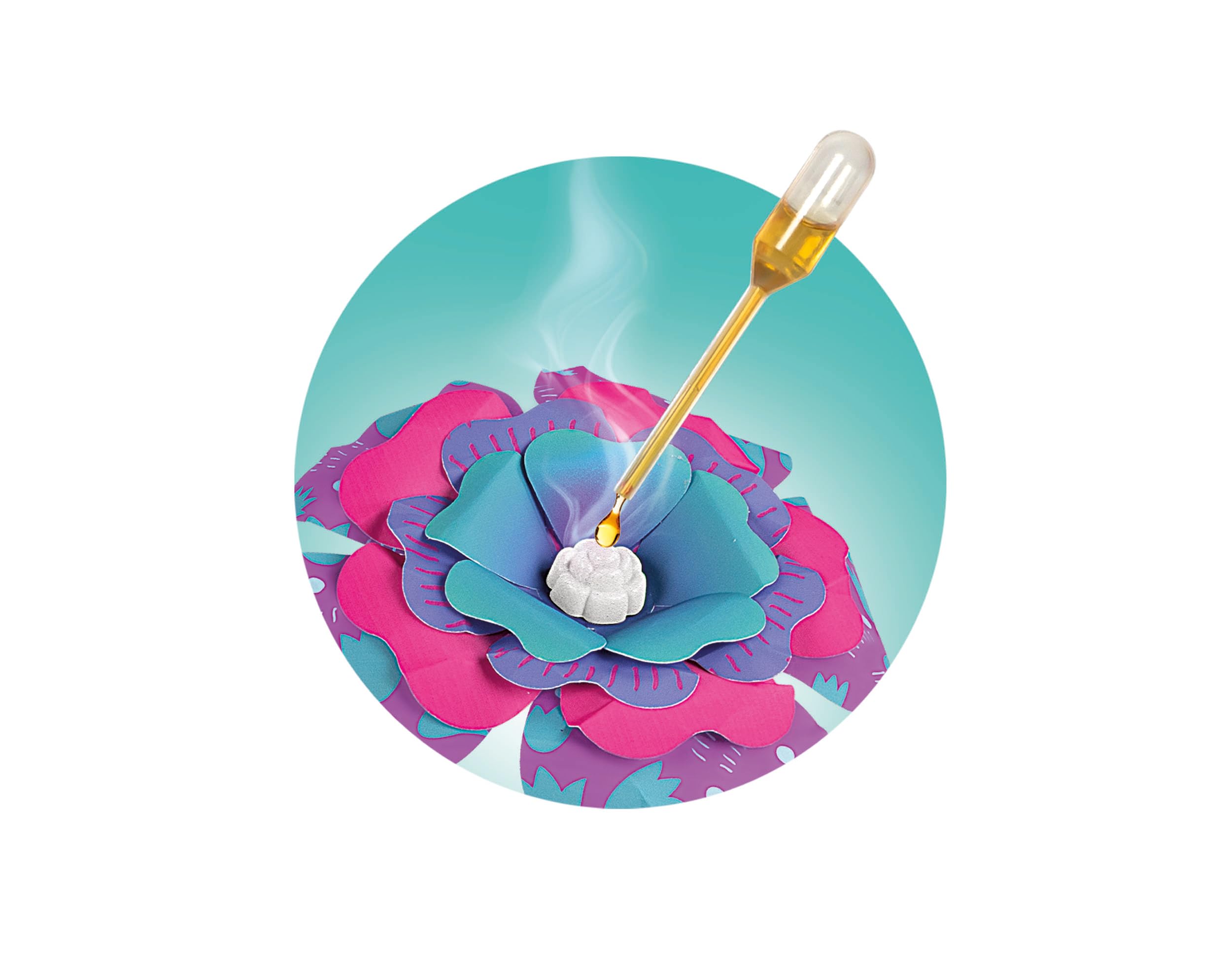 Clementoni - Coffret Kit créatif : Fleurs parfumées - 7 différentes Fleurs à créer - Inclus Outils + Parfums - Jeux Éducatif pour Enfant - Fabriqué en Italie - Dès 7 Ans