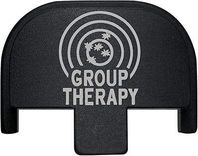 NDZ Performance Rear Slide Cover Back Plate for Smith & Wesson Self Defense S&W SD9 SD40 VE 9mm .40 Black Custom Laser Engraved Image: Group Therapy Target