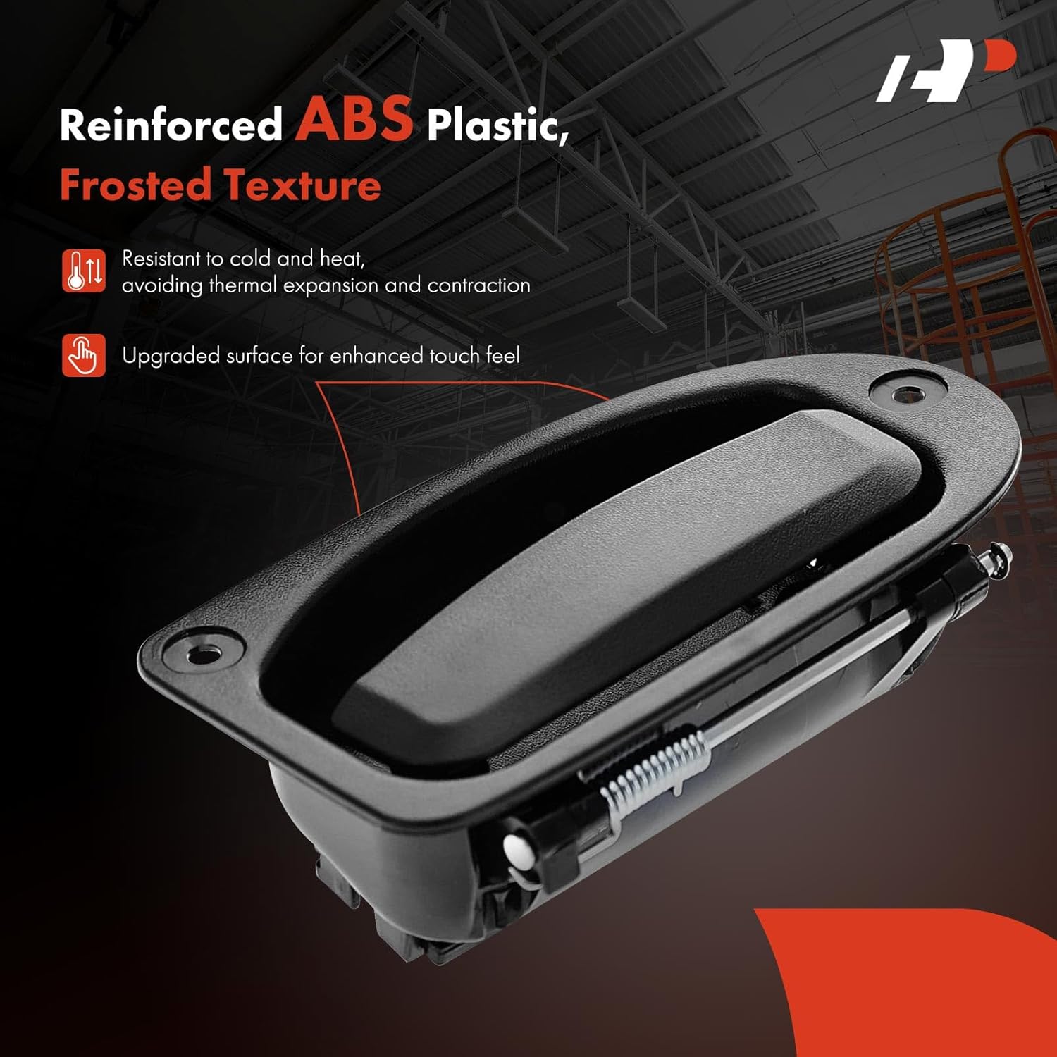 A-Premium Outside Exterior Door Handles Compatible with Ford Ranger 1998-2011 & Mazda B2300, B2500, B3000, B4000, Extended Cab Pickup, Textured Black, 2-PC Set, Rear Driver and Passenger Side