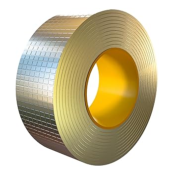 Eightiz Super Strong Adhesive Aluminium Waterproof Tape for Surface Crack, Outdoor Roof, Pipe Repair, Window Sill Gap,Boat Sealing Repair, Home Renovation Tape Pack of 1