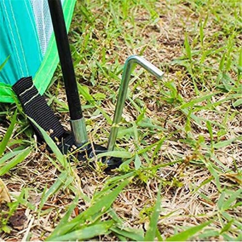 Picchetti per tende in alluminio da 10 pezzi, 18 cm, con gancio, leggeri, per tettoie da giardinaggio, escursionismo, campeggio, picchetti per tende, 10 pezzi rossi