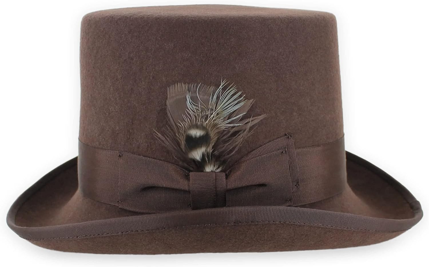 Belfry Mens Top Hat Satin Lined Topper 100% Wool in Black Grey Navy Pearl - Image 7