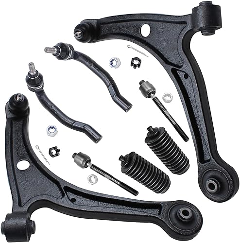 Miniatura 200 de Detroit Axle - Kit de brazos de control de extremo delantero RWD para Dodge Ram 03-06 2500 3500, 2 brazos de control superior con rótula 2 varillas
