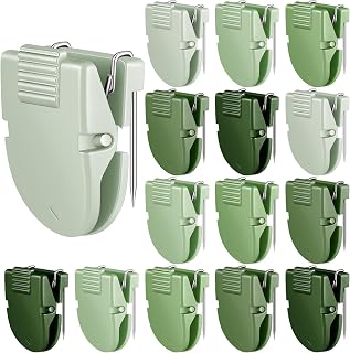 Feifeiya 15 Pcs Cubicle Clips for Fabric Panels,Sage Green