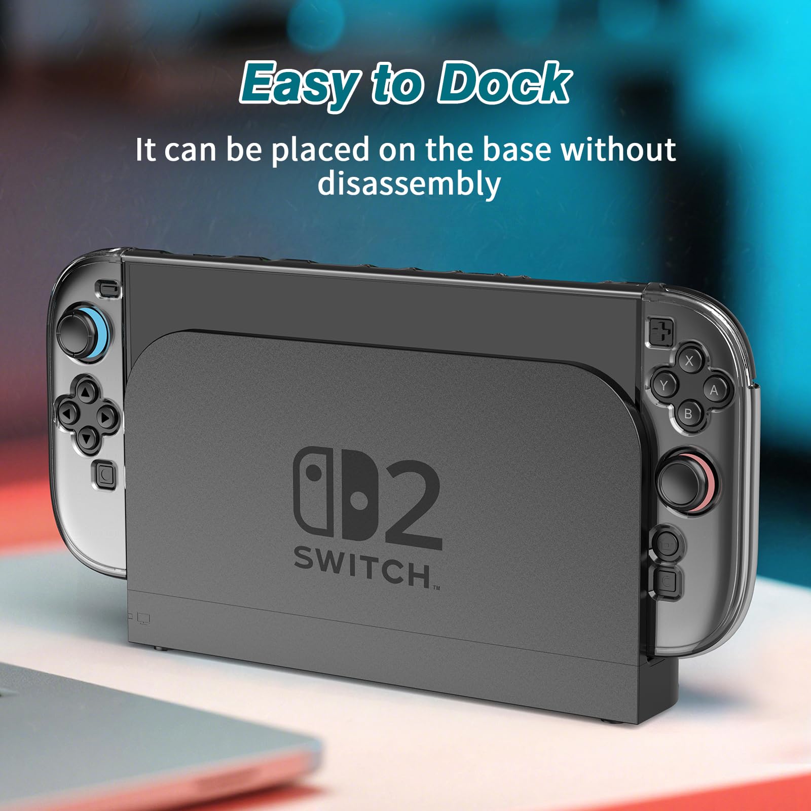 HEYSTOP [120 Pezzi] Cover Protettiva Compatibile con Nintendo Switch 2 Console Slim Hollow Bracket Design Custodia Antiurto e AntiGraffio Cover Skin per Nintendo Switch 2 2025 Ultimo Modello
