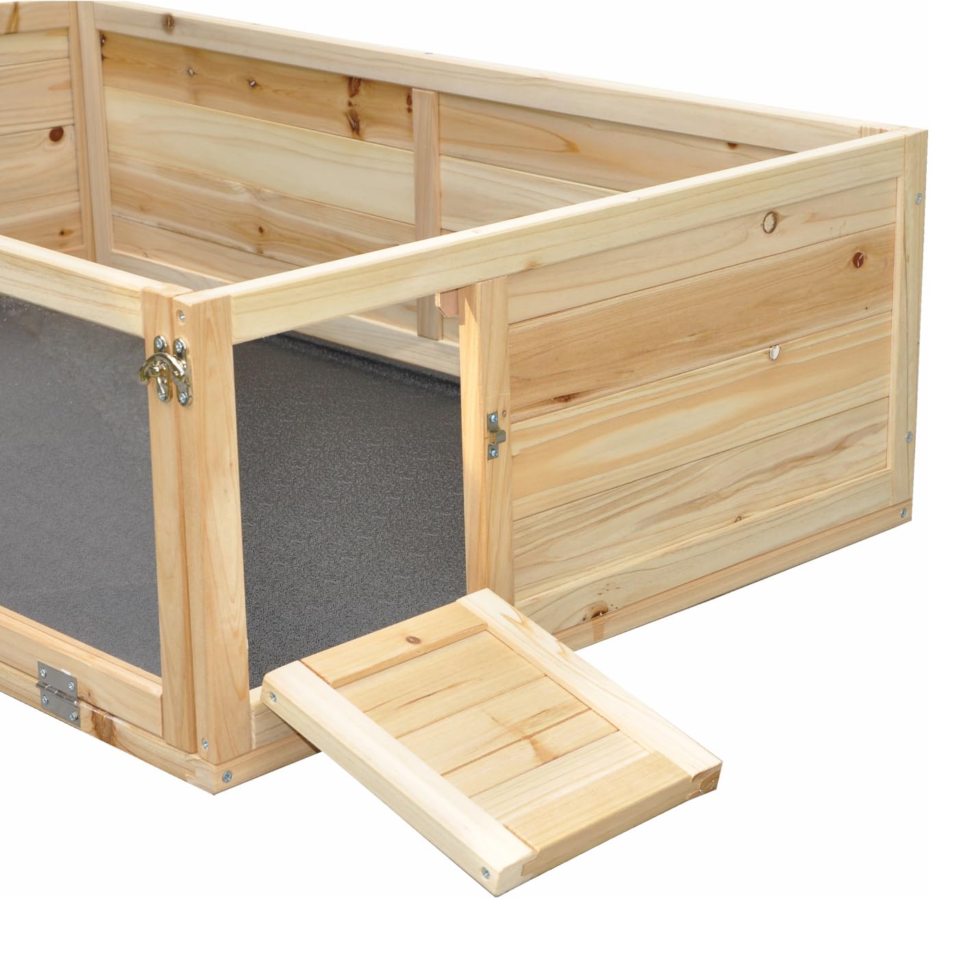 Indoor Freilaufgehege Freigehege Auslauf für Kleintiere, Meerschweinchen, Hamster - Natur - 110x70x30 cm
