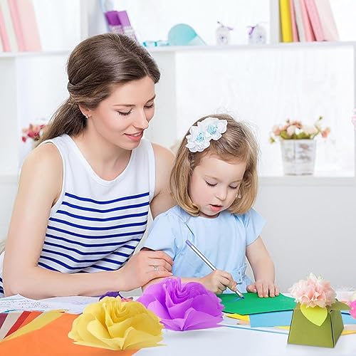 Miniatura 4 de 240 hojas de papel de seda para bolsas de regalo, 24 papel de seda de colores a granel para manualidades, papel de seda de 11.5 x 8 pulgadas para