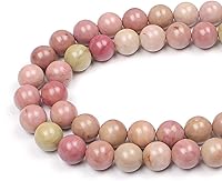 Vista 40 de MJDCB Cuentas de Amatista Natural de Ensueño Redondas de Piedra Cuentas Sueltas para Hacer Joyas 15" (8mm)