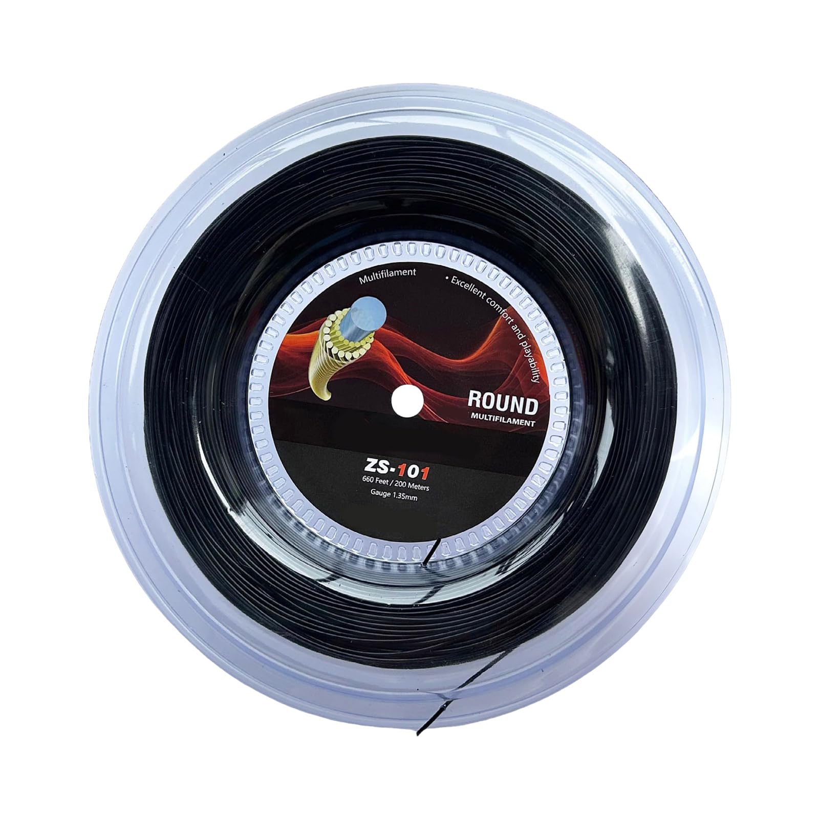 Bobina di corda da 200 m, diametro 1,35 mm, struttura morbida per controllo delle palline e corde da tennis comfort