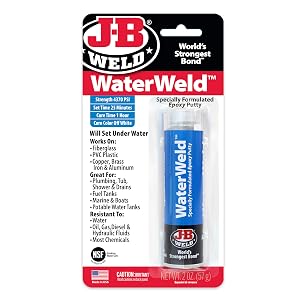 J-B Weld 8277 WaterWeld Epoxy Putty Stick - 2 oz