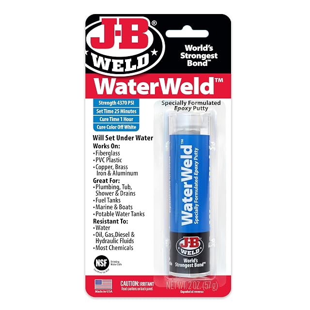 J-B Weld 8277 WaterWeld Epoxy Putty Stick - 2 oz