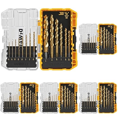 Miniatura 9 de DEWALT Juego de brocas, recubierto de nitruro de titanio, 14 piezas (DW1354)