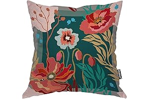 Poppy Pillow Cover: A Floral Masterpiece for Your Cozy Abode