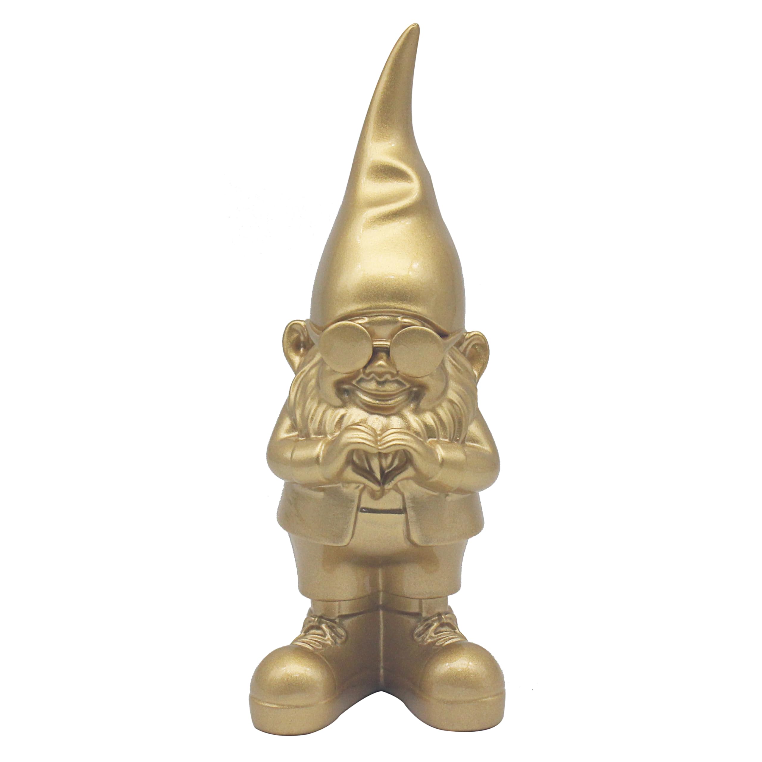 Lesser & Pavey Gnomes Home Decor Figurines & Ornaments For Home & Office | Decorative Home Accessories Statues For Indoor & Outdoor | Lovely Gifts for Women & Men Love Hand Orange 20 Cm — view 50