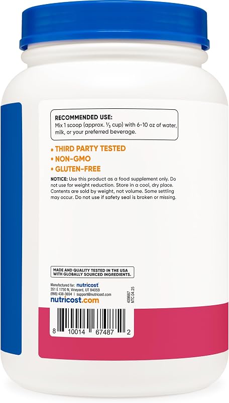Nutricost Whey Protein Isolate (Strawberry Acai, 2 Pounds) image 4