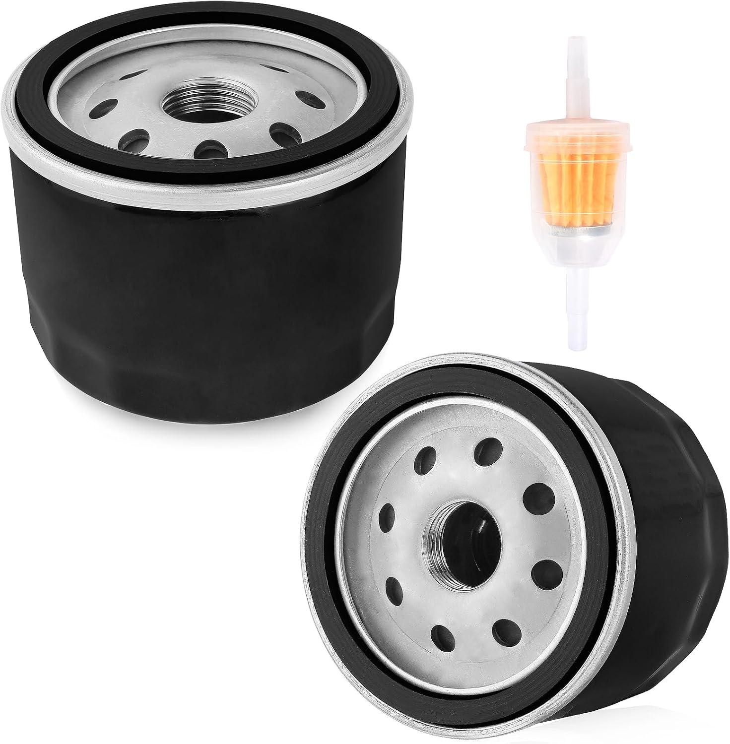 2pcs Oil Filter Compatible with 49065-2057 49065-2076 49065-2077 49065-7002 49065-7007​ 531307389 531307043 Kohler 25-050-01 28-050-01S Bobcat 2722463 416-4153 416-4537