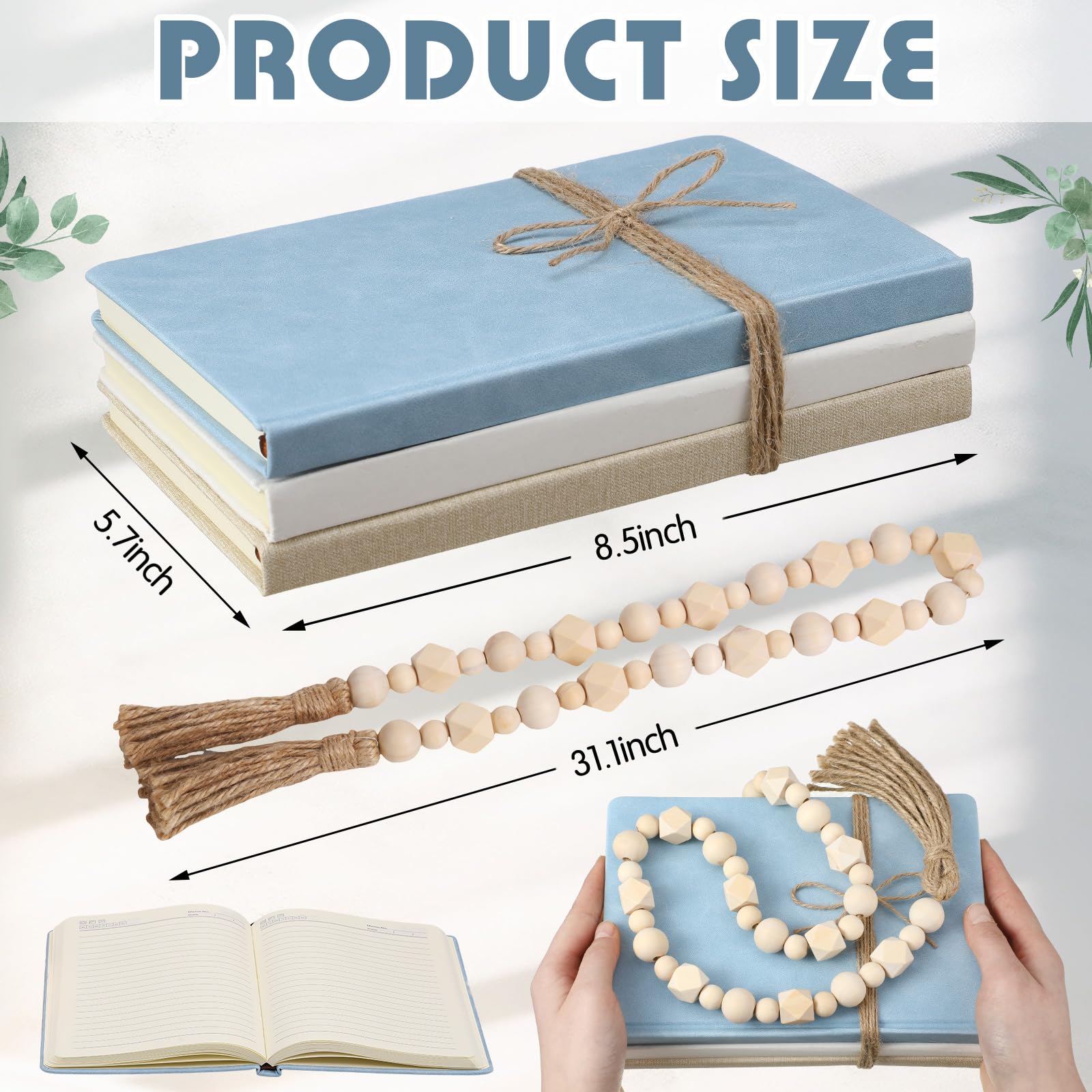 Feifeiya Set di 3 libri decorativi finti per la decorazione della casa, grigio blu