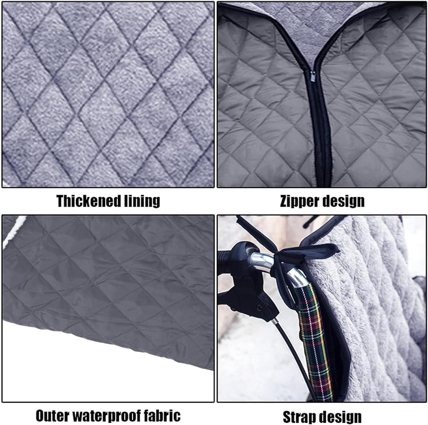 Funda de cuerpo completo para silla de ruedas, manta cálida con cremallera, incluye fundas para zapatos y guantes antimanchas, forro de lana para pacientes y personas con discapacidad