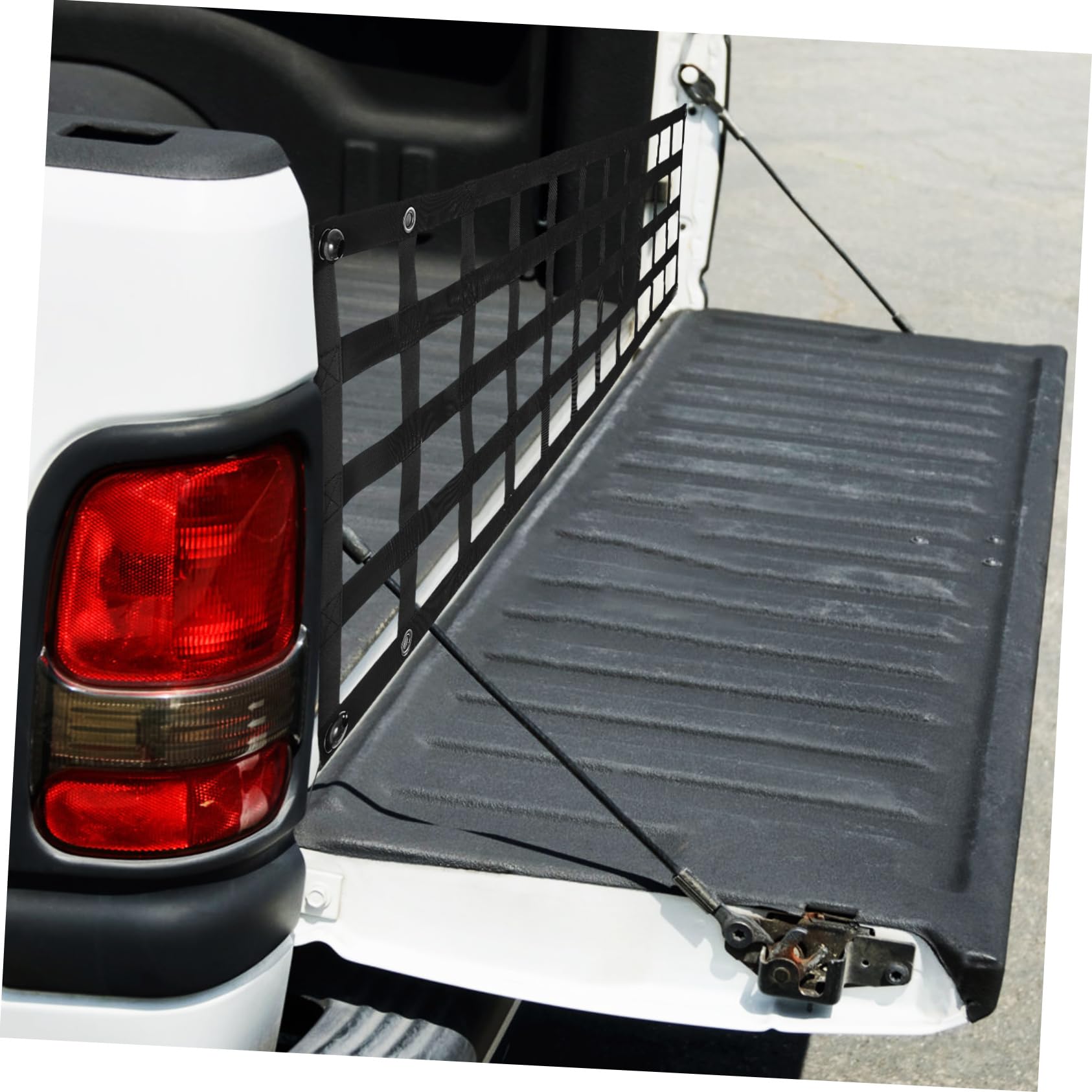 ABOOFAN Kofferraumnetz für Auto Ladeflächen Gepäcknetz aus Polyester Schwarz mit Karabiner Einfache Montage zur Ladungssicherung im Kofferraum | Transport und Kofferraum, Passend für Kajaks und Möbel, Multifunktional mit Einfacher Montage