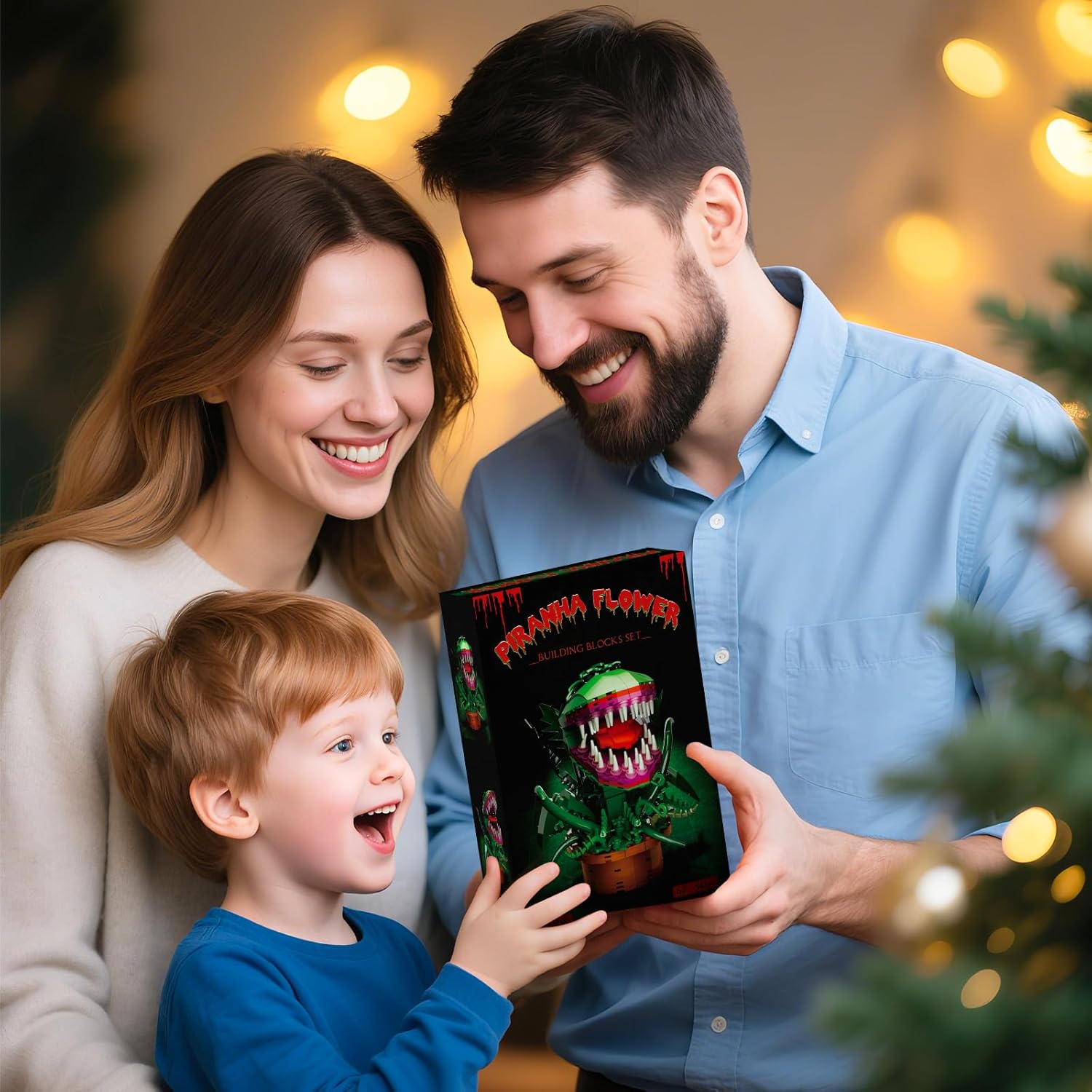 Audrey 2 Cannibal Flower Building Block Set, Little Shop of Horrors Piranha Plant with Openable Mouth Toy Collection, Gift Birthday, Christmas, Holiday, for TV Fans, Kids 6+, (342 PCS)