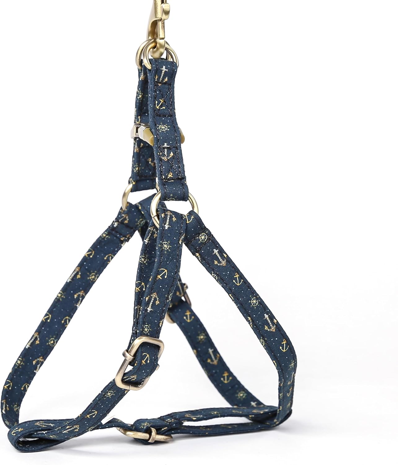 Angie and Allie Organic Cotton Personalized Step in Dog Harness,Custom Dog Halter Vests,Adjustable No Pull Canine Halter Harness for Small Medium Large Dogs