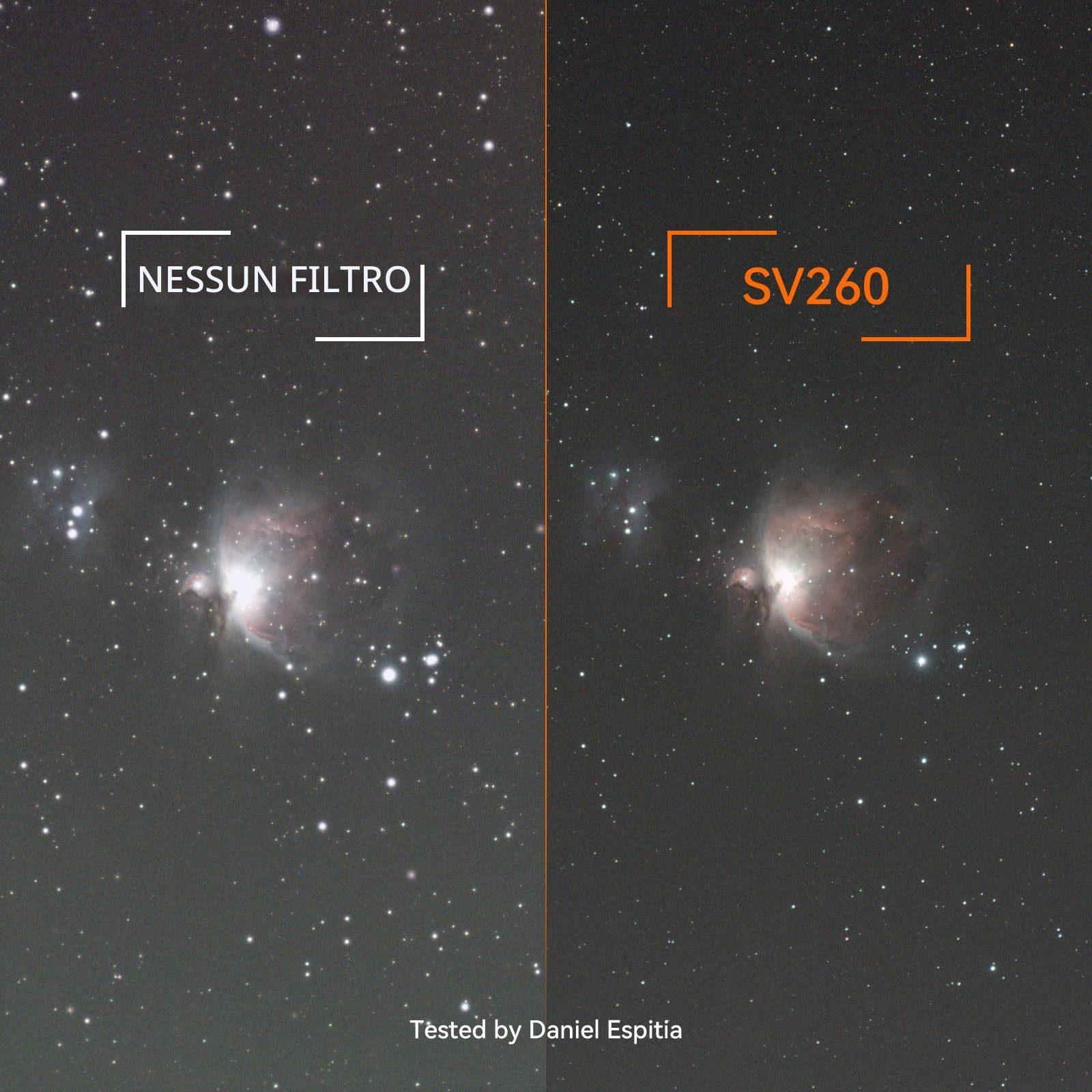Svbony SV260 Filtro per Telescopio, Filtro a Stella Multi-banda da 2'' | Accessori per Telescopi per L'astrofotografia del Profondo Cielo di Nebulose a Emissione di Galassie,Profondità di Taglio OD4