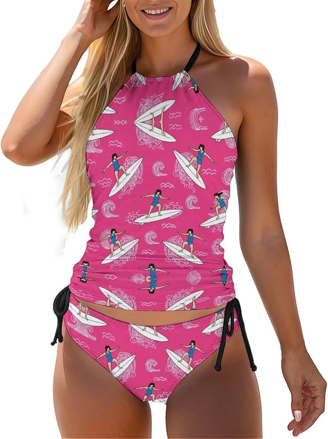XX-Large (xx_l) Swimsuit Two Piece Summer Swimwear Halter Padded Top Tie Bottom Triangle Bikini Bathing Suit XX-Large (xx_l)