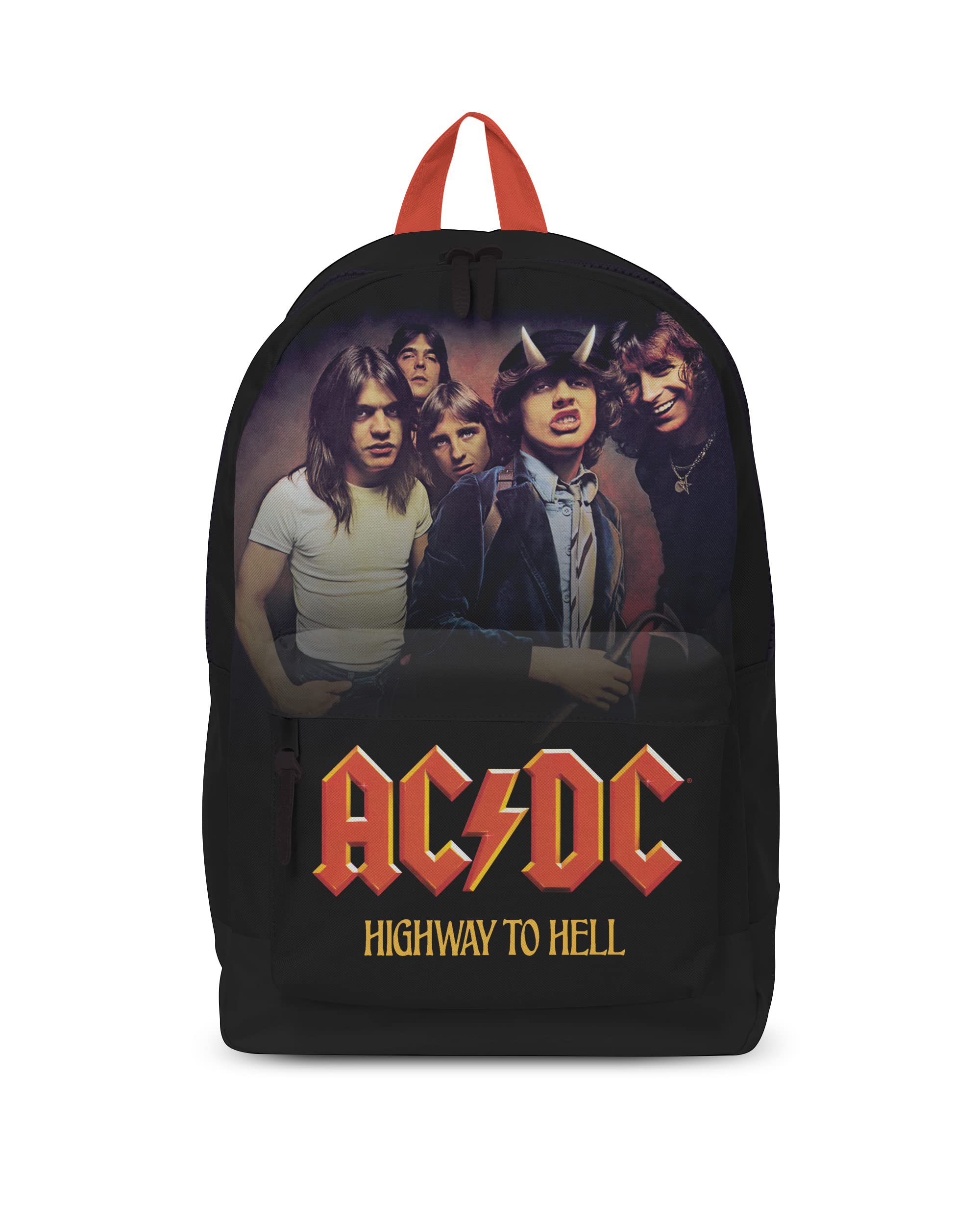 RocksaxBackpack AC/DC Highway to Hell Rucksack - 43cm x 30cm x 15cm – Officially Licensed Merchandise, Black, One Size