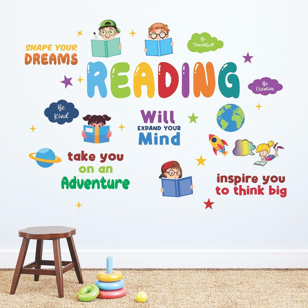 CVANU Shape Your Dreams Reading Positive Quote Printed on Vinyl Self-Adhesive Wall Sticker for Wall Decoration (25inchX34.5inch)_W484-image-25