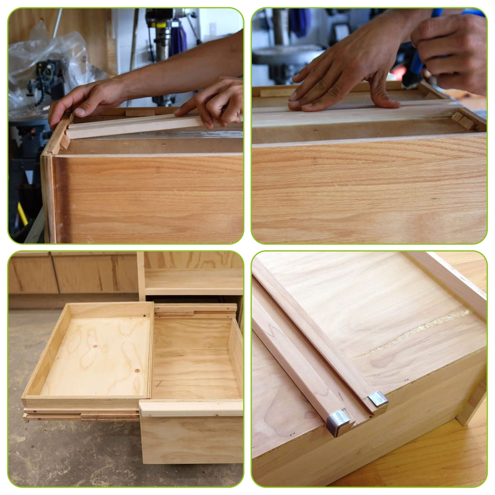 LANIAKEA Wood Drawer Slides - 6 Pack, 16 Inch -7 LANIAKEA Wood Drawer Slides - 6 Pack, 16 Inch -7