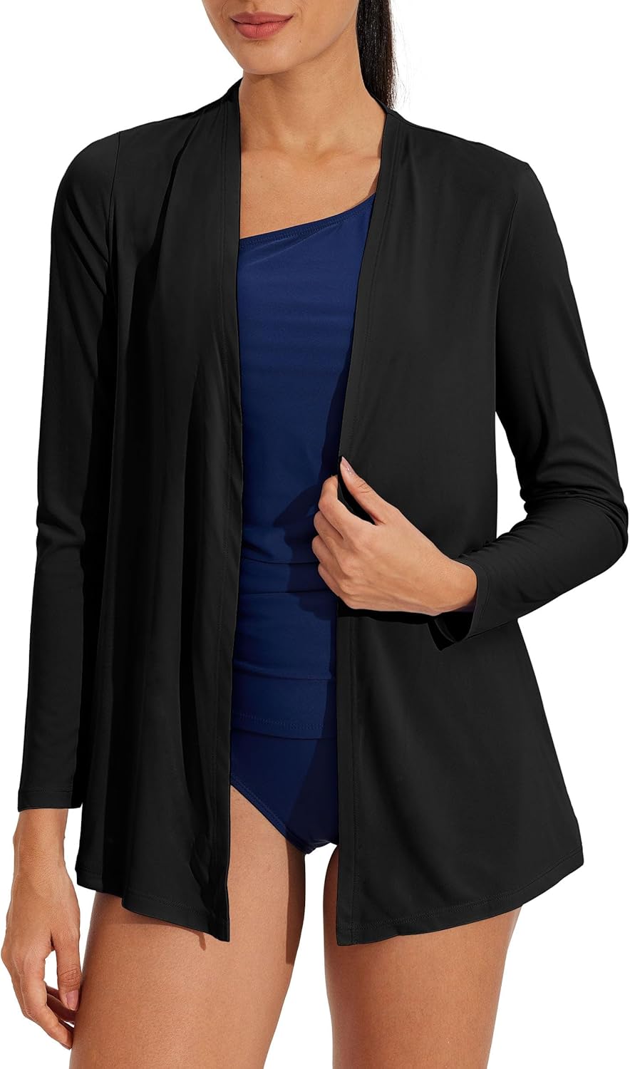 Willit Women's UPF 50+ Cardigan Sun Shirts Long Sleeve Lightweight Sun Wrap with Pockets SPF UV Quick Dry - Image 5