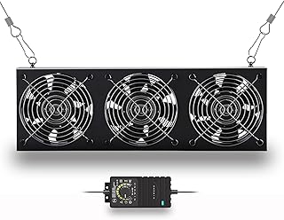 オリジナル 植物専用送風機 ファン 換気扇 温度調節 無段階調速 植物用サーキュレーター（FAN-A93-MAX，15W）