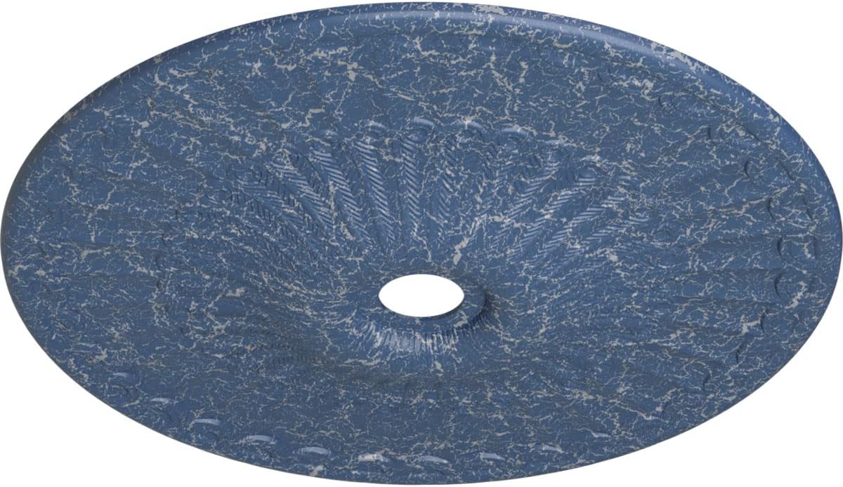 Ekena Millwork CM36GLAMC Galveston Ceiling Medallion, Americana Crackle