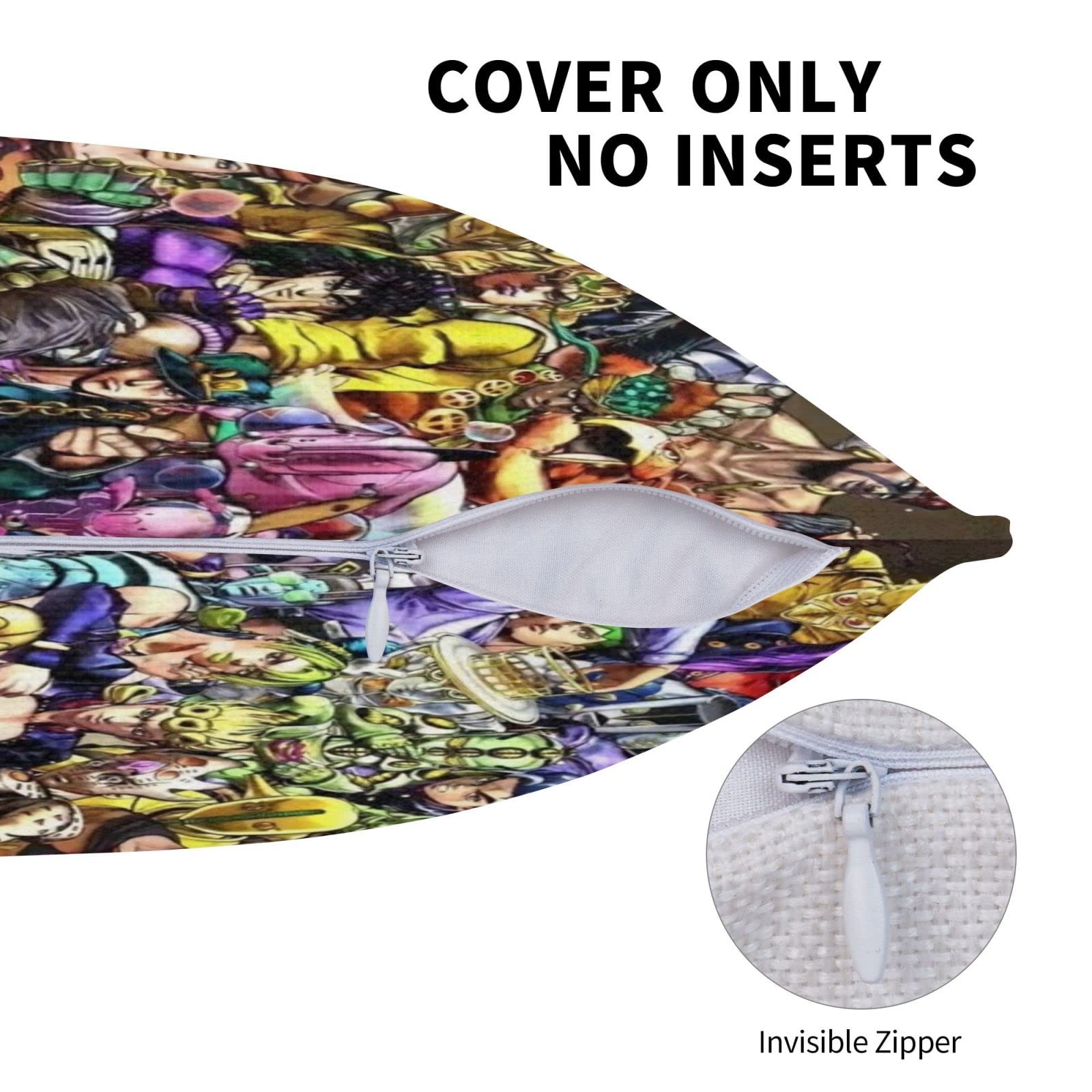 Amazon.co.jp: Jojo ジョジョの奇妙な冒険 正方形の枕カバー