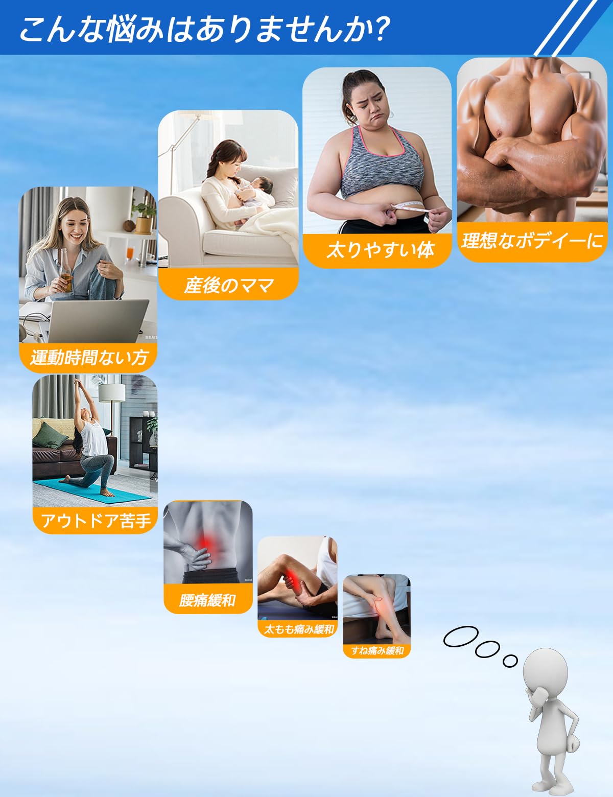 Amazon.co.jp: Vendiana EMS腹筋ベルト フィットレスベルト2個セット