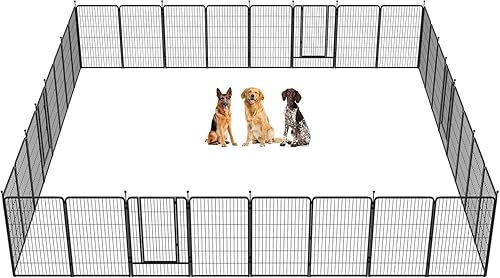 Miniatura 20 de FXW Corralito Instantáneo Sin Correa para Perros, Valla Portátil para Mascotas para Exteriores, Viajes en RV y Campamento, 40 pulgadas, 16 Paneles