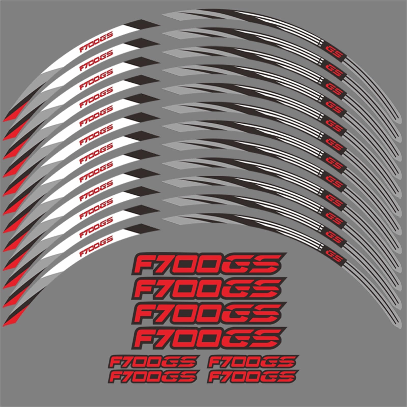 Motorcycle Wheel Sticker Rim Strip Tape for BMW F700GS F700 GS F 700 2012-2018 Accessories Waterproof Decals