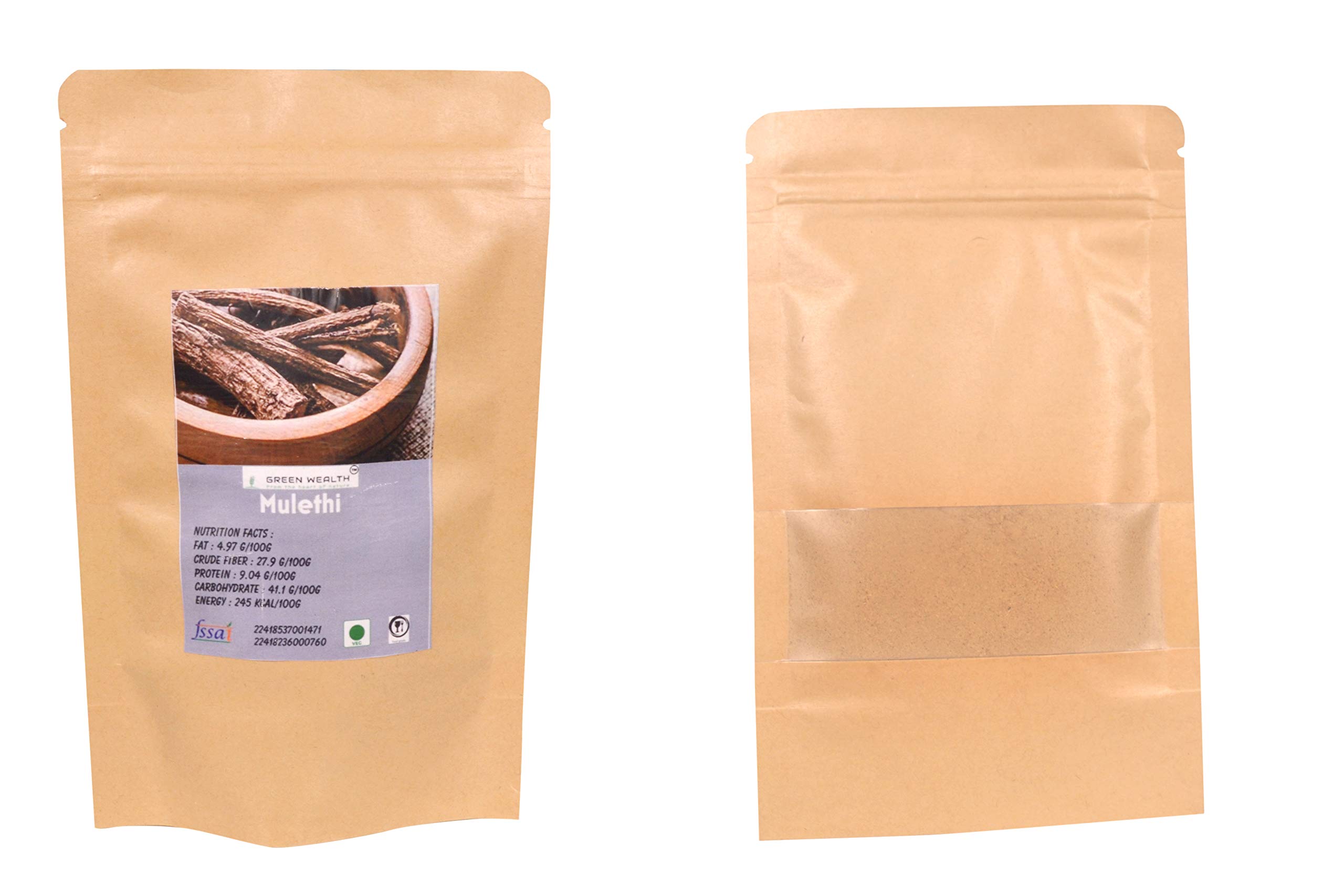 Green Wealth - Powdered Mulethi (Liquorice) - 100 Grams - Image 3 thumbnail