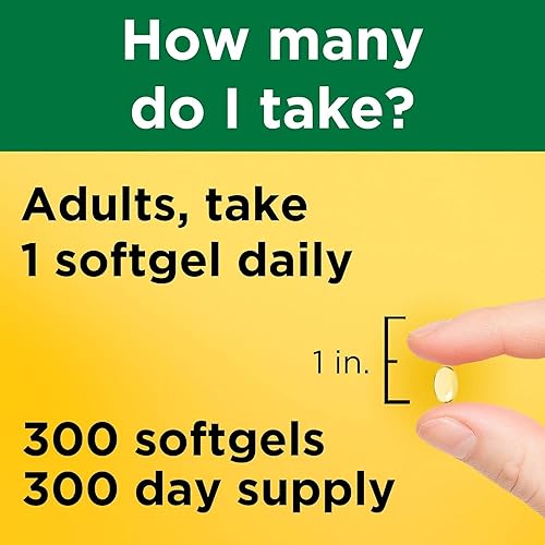 Miniatura 5 de Nature Made Vitamina D3 1000 UI (25 mcg), inmune, hueso, dientes, apoyo para la salud muscular, suministro de 300 días (300 unidades), paquete con