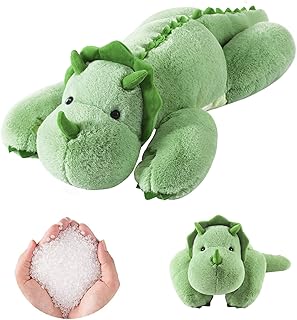 Niuniu Daddy 4lbs Weighted Stuffed Animals for Anxiety, 25" Giant Weighted Dinosaur Plush, Soft Stuffed Dino Weighted Plush Pillows, Cute Plush Toys Large Weighted Throw Pillow Gifts for Kids Adults