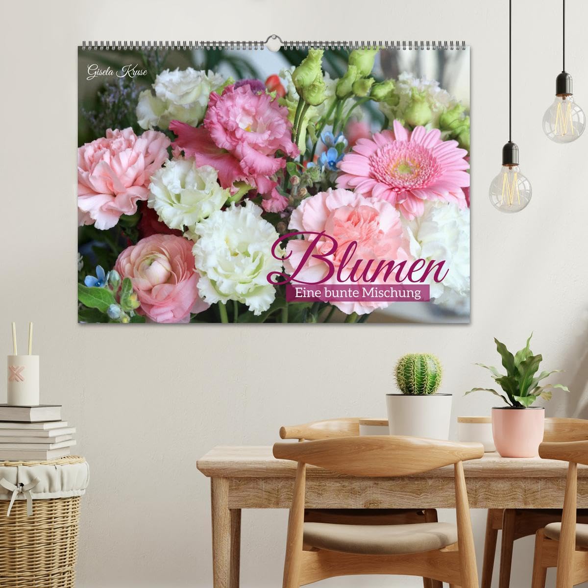 Blumen - Eine bunte Mischung (Wandkalender 2026 DIN A2 quer), CALVENDO Monatskalender: Strahlende Blüten und Sträuße (CALVENDO Natur)