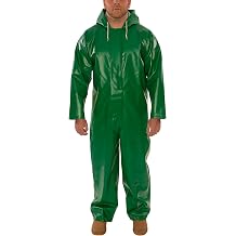 Tingley Rubber V41108 Safety Flex Coverall with Hood, 2X-Large, Green