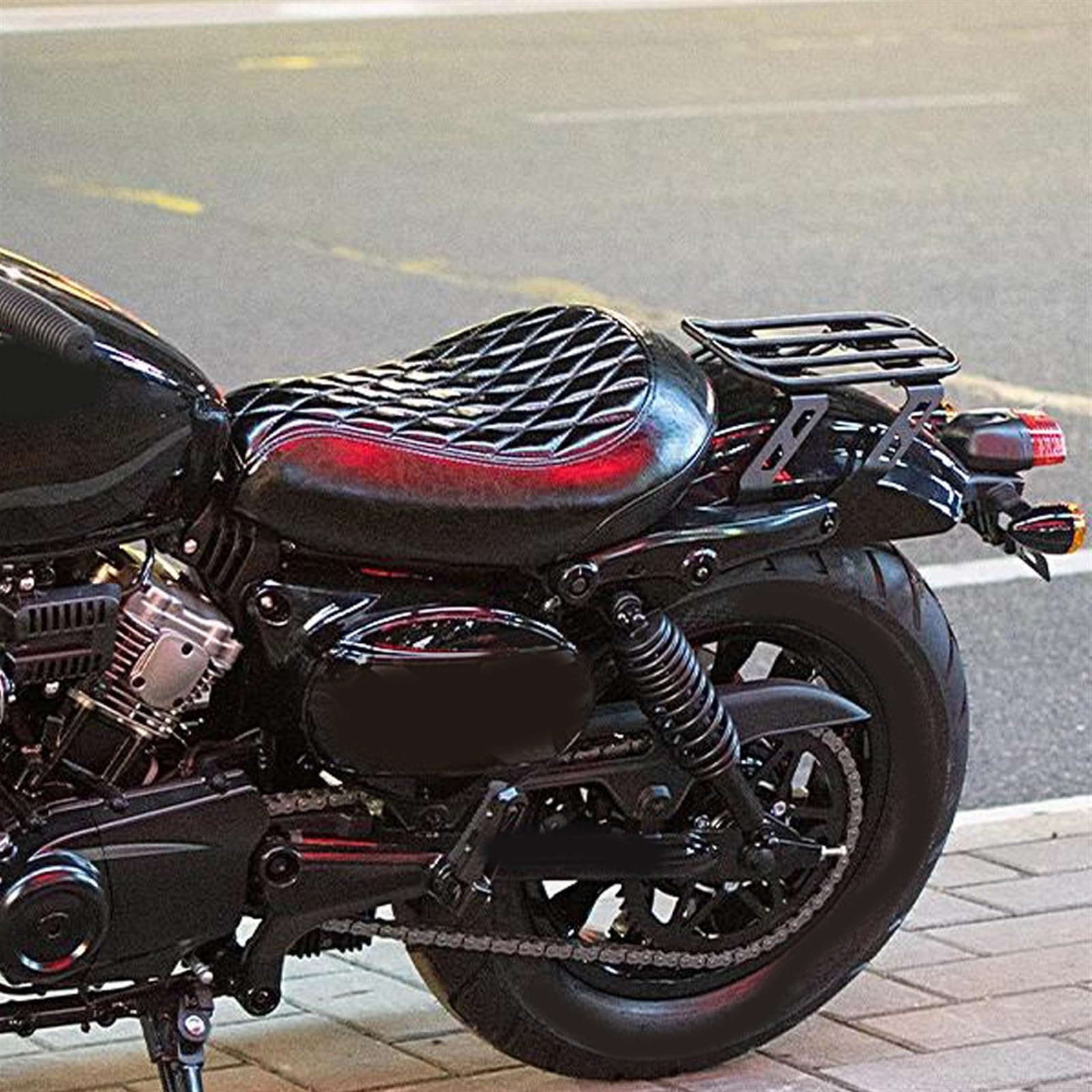 Schwarzer Gepäckträgerhalter Für Motorrad-Satteltaschen-Laderegalhalterungssatz Für HYOSUNG GV300S GV 300 S