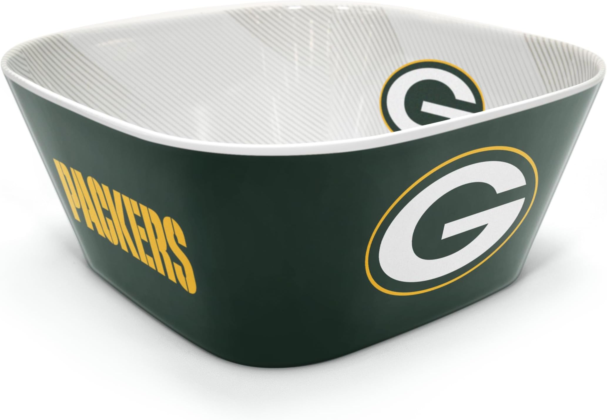 YouTheFan NFL Officially-licensed Large Party Bowl - 100% Melamine, dishwasher safe, BPA free - holds large bag of chips - sleek design - perfect for game day or any day