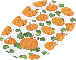 Orange Pumpkins Green Leaves Kitchen Sponges Autumn Fall Cleaning Dish Sponges Non-Scratch Scrubber Sponge for Kitchen Bathroom Cars, pack of 3