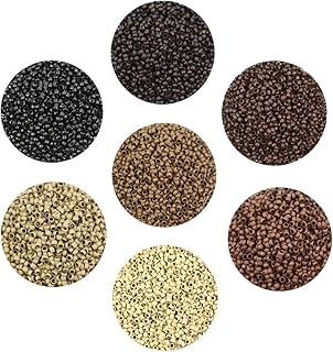 500 Pcs 2.5x1.5x1.6mm Copper Nano Rings Micro Links Nano Beads for Tip Hair Extensions Hair Beads (Black)